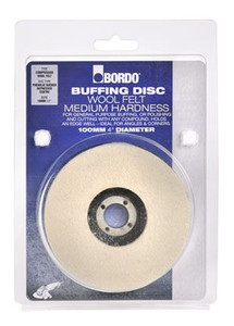 Bordo Buffing Disc Wool Felt 100mm - 5206-100