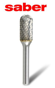 Saber Burr Cylindrical Ball 3/8" SC-3 - 8020-SC3