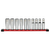 Order In - Milwaukee Deep SAE Socket Set With Storage Rail 1/2" Drive 10 Piece - 48229115