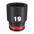 Order In - Milwaukee SHOCKWAVE™ Standard 6 Point Impact Socket 19 MM 3/8" Drive" Drive - 49666143