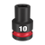 Order In - Milwaukee SHOCKWAVE™ Standard 6 Point Impact Socket 10 MM 1/2" Drive - 49666242