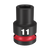 Order In - Milwaukee SHOCKWAVE™ Standard 6 Point Impact Socket 11 MM 1/2" Drive - 49666243