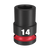 Order In - Milwaukee SHOCKWAVE™ Standard 6 Point Impact Socket 14 MM 1/2" Drive - 49666246