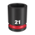 Order In - Milwaukee SHOCKWAVE™ Standard 6 Point Impact Socket 21 MM 1/2" Drive - 49666253