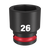 Order In - Milwaukee SHOCKWAVE™ Standard 6 Point Impact Socket 26 MM 1/2" Drive - 49666258