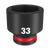Order In - Milwaukee SHOCKWAVE™ Standard 6 Point Impact Socket 33 MM 1/2" Drive - 49666265