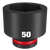 Order In - Milwaukee SHOCKWAVE™ Standard 6 Point Impact Socket 50 MM 3/4" Drive - 49666388