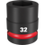 Order In - Milwaukee SHOCKWAVE™ 32mm Standard 6 Point Impact Socket 32mm 1" Drive - 49666597
