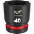 Order In - Milwaukee SHOCKWAVE™ 40mm Standard 6 Point Impact Socket 40mm 1" Drive - 49666603