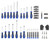 Toleron Screwdriver & Bit Set 114pc - TL91705