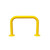 Order In - Gorilla U-Bar Bollard 700x1000mm (D90mm) Thickness 3mm Surface Mounted - Yellow - BOLU-SM-070.100
