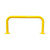 Order In - Gorilla U-Bar Bollard 700x1500mm (D90mm) Thickness 3mm Surface Mounted - Yellow - BOLU-SM-070.150