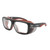 Order In - SafeStyle Converts SPCO1-0000 Safety Glasses - Matte Graphite - Red Frame - Clear Lens