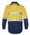 Order In - Workhorse MSH001 Men's Two-Tone High Visibility Shirt - Long Sleeve - Cotton - Yellow/Navy