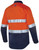 Order In - Workhorse MSH006 Shirt - Men - Two-Tone - High Visibility - Long Sleeve - Cotton - Orange/Navy