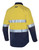 Order In - Workhorse MSH176 Shirt - Men - Two-Tone - High Visibility - Long Sleeve - Gusset Cuff - Cotton - Yellow/Navy
