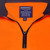 Order In - Workhorse MFL006 Men's Two-Tone High Visibility 1/4 Zipped Polar Fleece - Orange/Navy