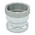 Order In -MCC Camlock Male Adaptor - Type A - Aluminium - 50mm BSP Female - A200AL