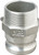 Order In -Dixon Camlock Adaptor - Type F - Male X Male BSP - Aluminium - 100mm - ALDC400F