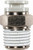Order In - SMC Resin Fitting - StraightOne-Touch - Brass - Nickel Plated - 6mm x M5 - KQ2H06-M5N1