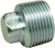 Order In - AAP Hollow Plug - Square Head - Malleable Iron - BSP - Galvanized - 10 Nb - 20.6mm - SPSQ10 G