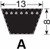 Order In - Continental Vee Belt - A Section - Wrapped Classical - Rubber - ISO 4184 - 1280 x 13 x 8mm - A49 / MET A1280 - 10264421