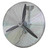 Order In - FanMaster IFW850 Premium Wall Mount Fan - Oscillating - Industrial - 3SPD - 240V - 6500L/s - 1Ph - Silver - 850mm