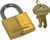 Order In - Master Lock - Padlock - Keyed Alike - Brass - 30 mm x 5 mm x 16 mm - Master Diamond - 130TAU -