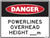 Order In - PROSAFE Construction Sign - Danger - Powerlines Overhead - Polypropylene - 600mm x 450mm