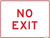 Order In - PROSAFE Construction Sign - Directional - No Exit Cp - 600mm x 450mm