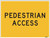 Order In - PROSAFE Construction Sign - Traffic - Pedestrian Access - Polypropylene - 600mm x 450mm