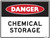 Order In - PROSAFE Construction Sign - Danger - Chemical Storage - Polypropylene - 600mm x 450mm