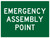 Order In - PROSAFE Construction Sign - Informational - Emergency Assembly Point - Polypropylene - 600mm x 450mm