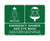 Order In - PROSAFE Emergency Information Sign - Emergency Shower & Eye Wash - Metal - 300mm x 225mm