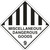 Order In - PROSAFE Danger Sign - Dangerous Goods Class Diamonds - Miscellaneous Dangerous Goods 9 - Self Adhesive Vinyl - Black On White - 100mm x 100mm