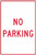 Order In - PROSAFE Parking Sign - No Parking - Metal - 300mm x 450mm