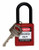 Order In - Brady Padlock - Safety - Keyed Different - Nylon - Red - 38mm