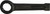 Order In - Slogging Wrench - Flat Ring - 1-3/16" Drive - 190 mm - Carbon Steel - Black - 474801 - JBS