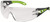 Order In - uvex pheos 9192-305 Safety Glasses - Black/Green Temple - Supravision Excellence Coating - Anti-Scratch/Anti-Fog - Chemical Resistant - Clear Lens
