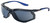 Order In - 3M Mist S56SDG 7012875285 Safety Glasses - Black/Blue Frame - With Dust Guard - UV Resistant - Anti-Scratch - Smoke Lens