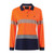 Order In - King Gee K44223 Women's Workcool Hyperfreeze Long Sleeves Shirt Polo - Spliced - Segmented Tape - Polyester - Day/Night - Orange/Navy