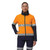 Order In - King Gee K45006 Women's Soft Shell Jacket - High Vis - Two Tone - Reflective Tape - Water Resistant - UPF 50+ - Polyester - Orange/Navy