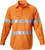 Order In - Hard Yakka Men's Drill Shirt With Tape Cotton Safety Orange  Y07899