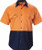 Order In - Hard Yakka Men's Two-Tone Ventilated Shirt Koolgear - Cotton - Orange/Navy - Y07559