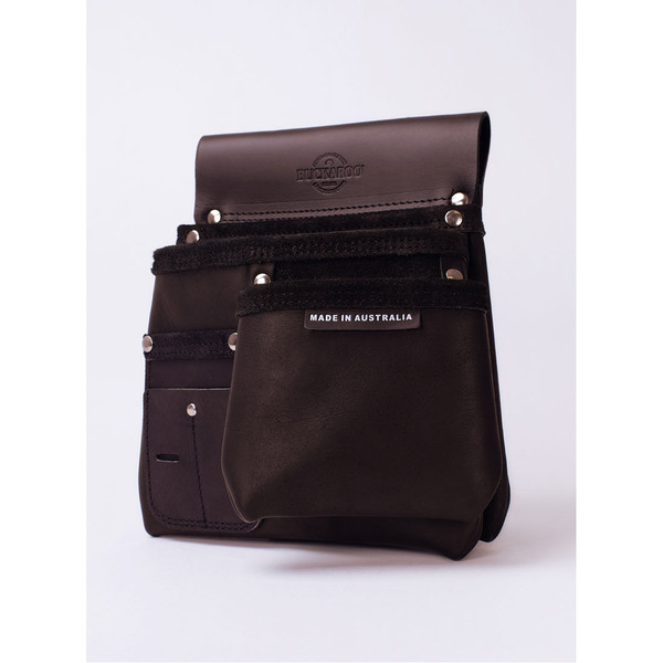 Buckaroo Nail Bag Large 3 Pocket Black - NBS3B