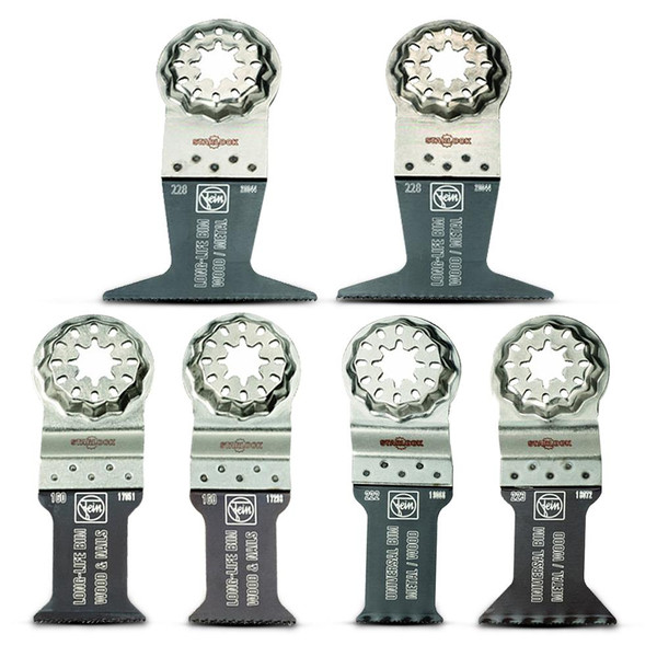 Fein Multitool Saw Blade Best of Set 6 Piece