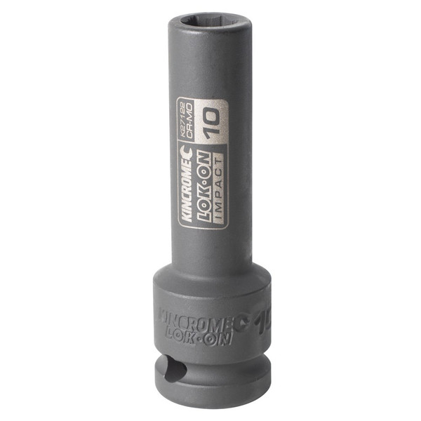 Kincrome LOK-ON™ Impact Socket 1/2 Drive Deep 10mm