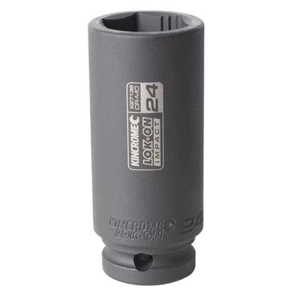 Kincrome LOK-ON™ Impact Socket 1/2 Drive Deep 24mm