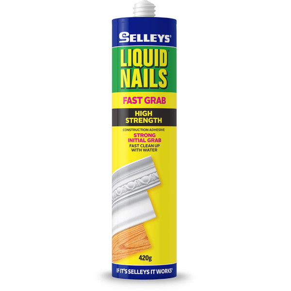 Selleys 420g Liquid Nails Fast Grab Strong Adhesive - 930069711070101