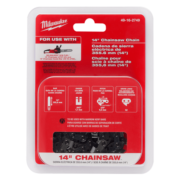 Milwakee Chainsaw Chain 14" - 49162749